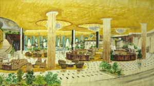 The Fontainebleau Hotel, Main Lobby, Miami Beach, ca.1954